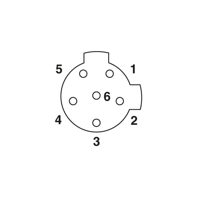 M12 6pins C code female to female straight molded cable,unshielded,PUR,-40°C~+105°C,22AWG 0.34mm²,brass with nickel plated screw